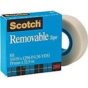 Scotch Matte Finish Removable Tape Refill