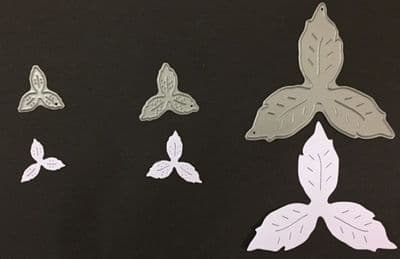 Set of 3 Poinsettia's Set 2 Dies By Britannia Dies