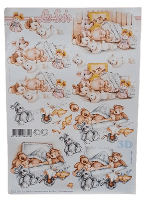 Sleeping Baby 3D Decoupage