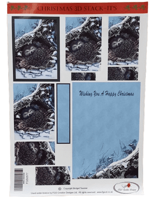 Sleeping Hedgehogs 3D Stackers By FGS Creative Designs