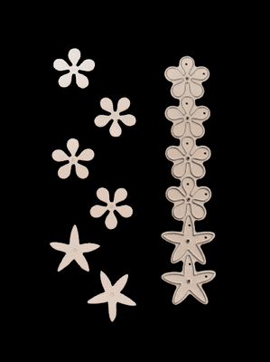 Small Multi-flower Rose Die By Britannia Dies