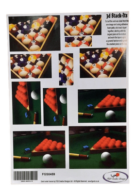 Snooker/ Pool 3D Stackers By FGS Creative Designs - BOGOF