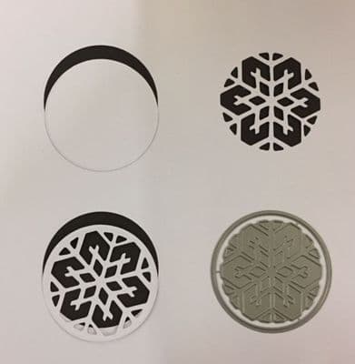 Snowflake 1 - Cut In or Cut Out Die By Britannia Dies