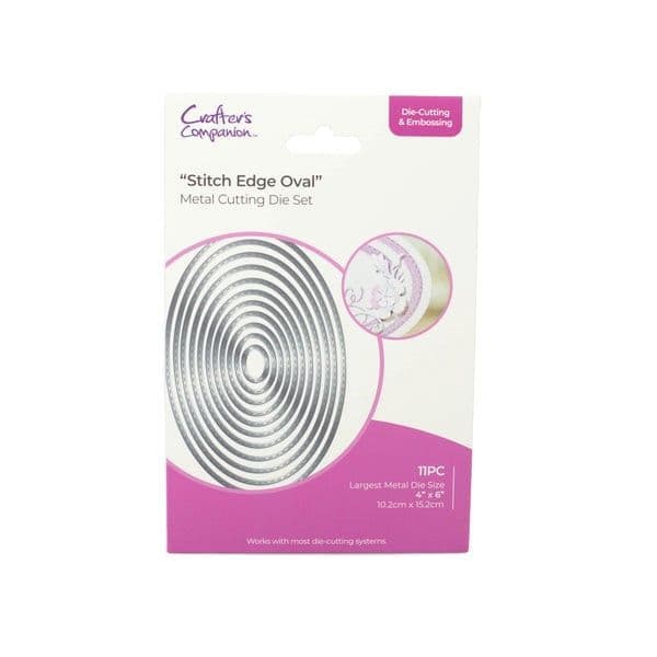 Stitch Edge Oval - Die Cutting & Embossing Die By Crafter s Companion