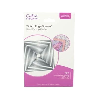 Stitch Edge Square - Die Cutting  & Embossing Die By Crafter's Companion