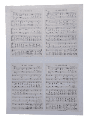 The Lords Prayer Music Background Paper 160gsm 1 A4 Sheet