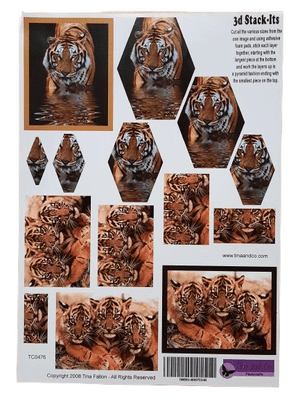 Tigers 3D Stackers By Tina and Co - BOGOF