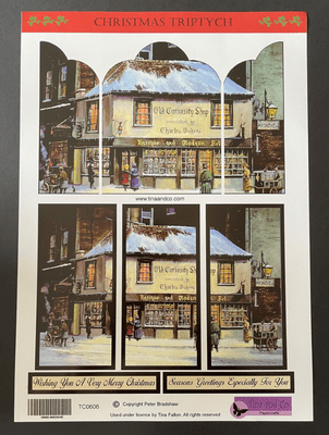 Victorian Shop Christmas 3D Triptych - BOGOF