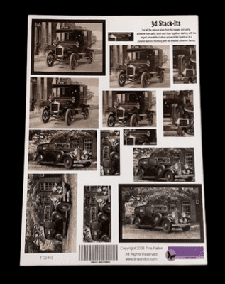 Vintage Cars 3D Stackers By Tina and Co  1 Sheet