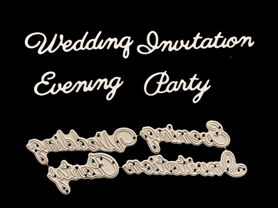 Wedding, Invitation, Evening, Party Dies By Britannia Dies