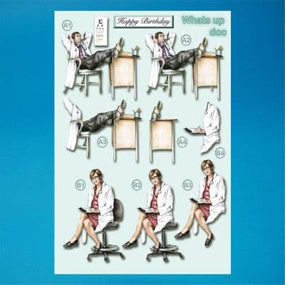 What's Up Doc 3D Die-Cut Decoupage