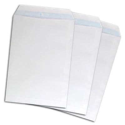 White C4 Self Seal Non Window Envelopes 100gsm