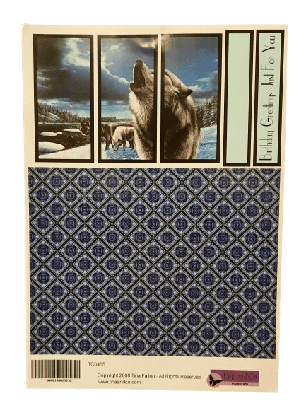 Wolf 3D Triptych By Tina and Co