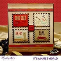 World's Greatest - It's A Man's World Luxury Topper Set By Hunkydory