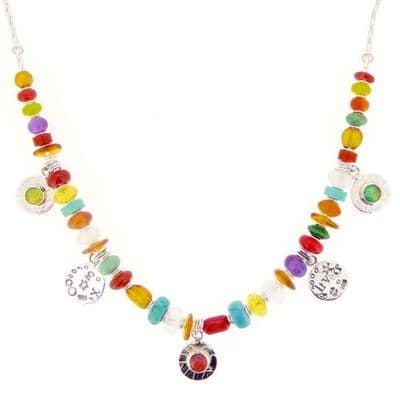 Large multi coloured necklace