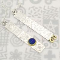 Long earrings, sterling silver drop earrings, gemstone mismatching earrings