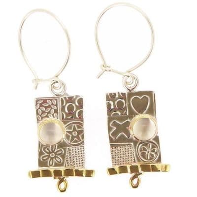 Matching medium silver earrings