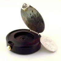 One of a kind Decision  maker, Roman coin in  African Blackwood box with a unique Keum boo lid