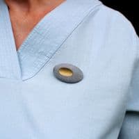 Pebble brooch 'Hepworth'