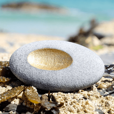 Pebble brooch 'Hepworth'