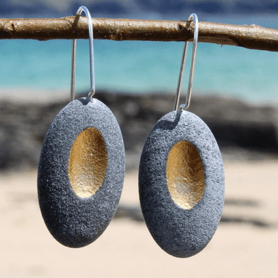 Pebble  earrings, 'Hepworth'