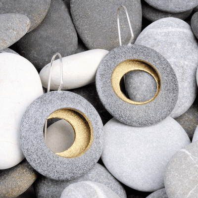 Pebble  earrings 'Round'