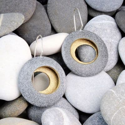 Pebble  earrings 'Round'