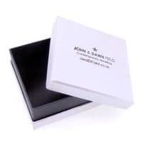 Pointing fingers earrings printing block image polished silver