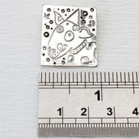 Sterling silver dog brooch, terrier dog with a hat