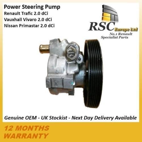 Renault TRAFIC 2 0 DCI Power Steering Pump 8200024738