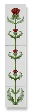 Thistle of Tay (Ivory Burgundy)
