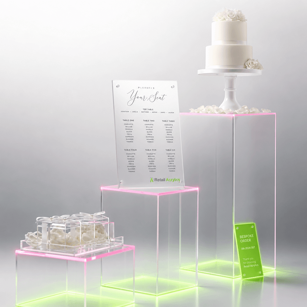 Wedding Display Planning: When to Order Acrylic Elements