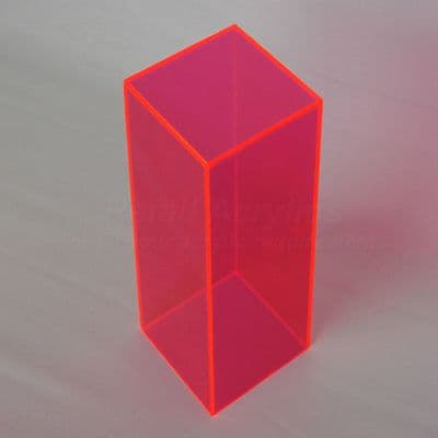 120cm Tall - Fluorescent Pink Acrylic Pedestal / Plinth