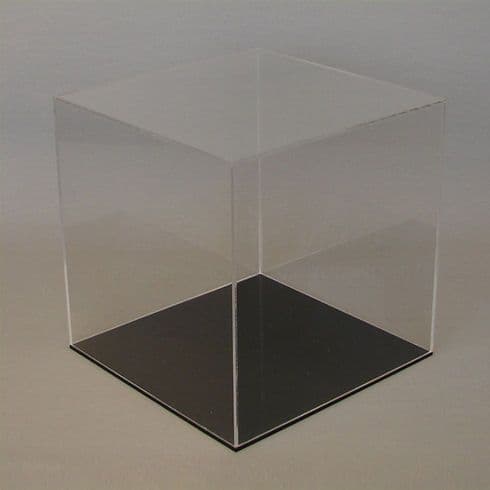 15cm  Clear Acrylic Display Case with Black Base