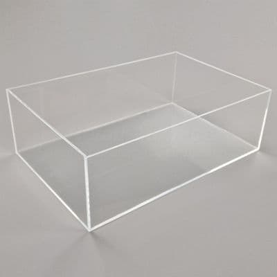 30cm x 20cm Clear Acrylic Tray - Deep