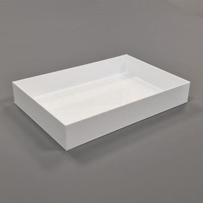 30cm x 40cm White Acrylic Tray