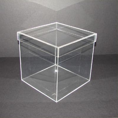 40cm - Clear Acrylic Cube with Lid