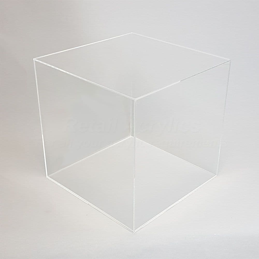 40cm Clear Acrylic Display Cube -Six Sides