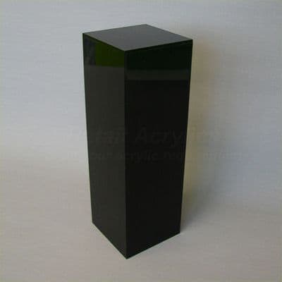 40cm Square - 90cm Tall Black Acrylic Pedestal / Plinth Display
