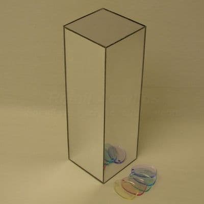 40cm Square - 90cm Tall Mirror Acrylic Pedestal / Plinth Display