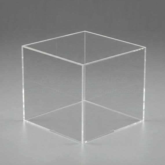 50cm - Clear Acrylic Display Cube / Box