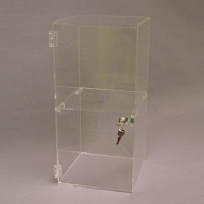 60cm Lockable Clear Acrylic Display Case with Shelf