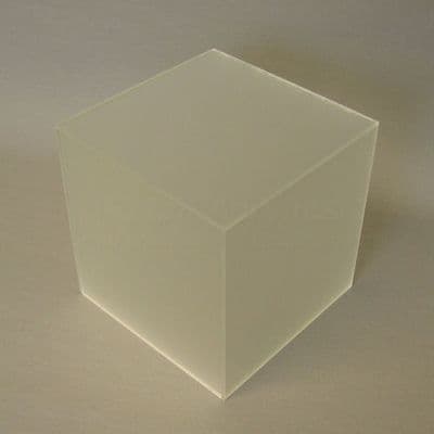 60cm Square - 50cm Tall  Frost Acrylic Pedestal / Plinth Display