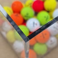 90cm  Square Clear Acrylic Tray - Deep