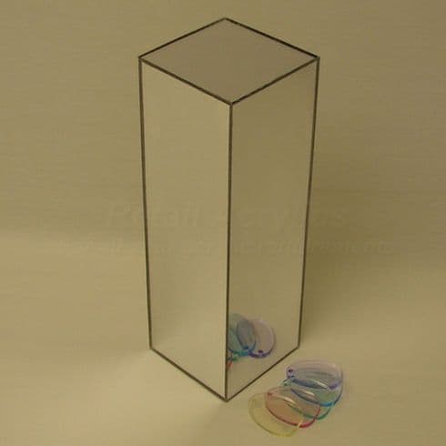 90cm Tall - Mirror Acrylic Pedestal / Plinth