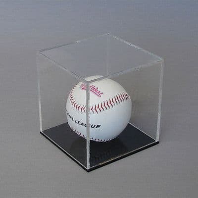 Baseball Display Case with Black Base