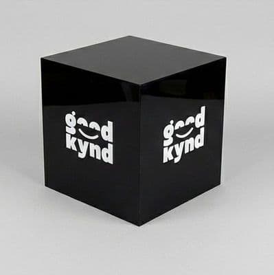 Branded Black Acrylic Cube
