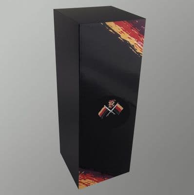 Branded Black acrylic display plinth / pedestal