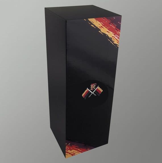 Branded Black acrylic display plinth / pedestal