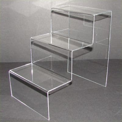 Clear Acrylic - 3 Step Displays